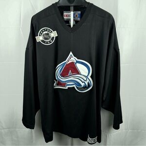 Vintage CCM NHL Hockey Team Colorado Avalanche Men’s Blank Jersey Size X-Large